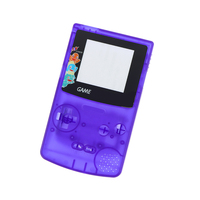 Lentille d'écran en plastique pour couvercle d'écran de remplacement couleur Gameboy pour GBC avec miroir à motif