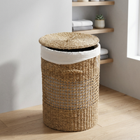 Paniers de rangement écologiques en jonc de mer faits à la main au Bangladesh, design simple