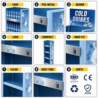 Présentoir à boissons personnalisé Apache, 96 canettes, 4 niveaux, en métal, démontable, rotatif, pour comptoir de magasin (type C-Store)