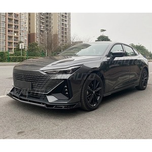 Kit carrosserie UNI-V : Lame de protection de pare-chocs avant noir brillant style sport, spoiler de pare-chocs avant pour accessoires de voiture Changan CCAG UNI-V - Product Image 2