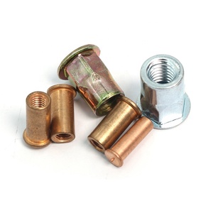 น็อตยึดปลายเปิดเหล็กกล้าคาร์บอนชุบสังกะสี หัวหกเหลี่ยมเต็มขนาด 1/4 นิ้ว - Product Image 1