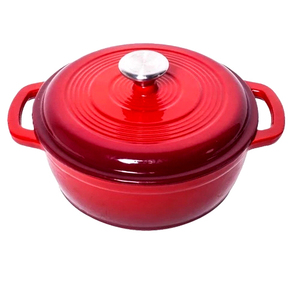 Vente directe d'usine <span class=keywords><strong>en</strong></span> forme de citrouille <span class=keywords><strong>en</strong></span> <span class=keywords><strong>fonte</strong></span> émaillée rouge four néerlandais pour cadeaux - Product Image 4