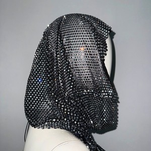 <strong>Women's</strong> <strong>Mesh</strong> Rhinestone Fishnet Club Outfit Beach Bikini Cover Ups Night Out <strong>Shiny</strong> Hoody <strong>Vest</strong> - Product Image 5