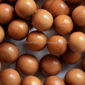 Perles de Mala en Bois de Santal Tibétain Véritable (Santalum Album) Qualité Supérieure Écologiques 50+ Ans de Vie pour la Méditation et la Prière Perles Libres - Product Image 1