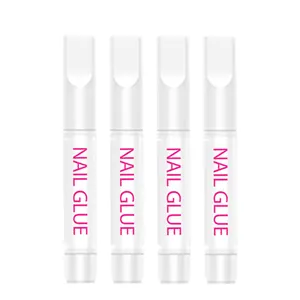 Customized Logo 2g Mini Pink Long Lasting Nail Glue Professional Quality For Press On Nail Tips Quick Dry For Nail Art