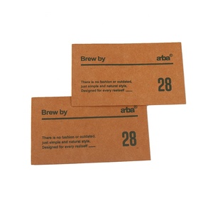 2021 Nieuwe Hot Koop Aangepaste Karton Afdrukken Handelsmerk Gevouwen Wasbare Vintage Papier Hang Tags Voor Jeans - Product Image 4