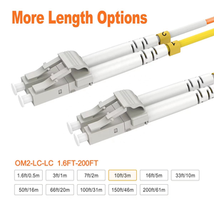 1m(3ft) SC LC OM2 sợi vá Cáp MMF <span class=keywords><strong>multimode</strong></span>, tùy chọn 1m ~ 153m, SC để LC sợi quang vá dây Duplex, 50/125μm 1g - Product Image 2