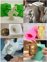 Caoutchouc de silicone liquide haute reproduction de détail pour la fabrication de moules en gypse et en béton pour grandes sculptures, silicone bicomposant AB