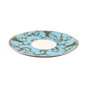 Plat bleu céramique classique - Product Image 1