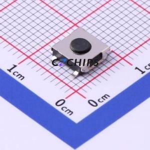 UK-B0229-G2.5-B-250 Tactile Switch SMD-4P,6.2x6.2mm Switch Single Pole Single Throw Round Button 2.5N Vertical Mount - Product Image 1