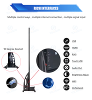 Colore pieno Led Banner Wifi controllo digitale Led Poster Screen P1.86 P2 P2.5 Pantalla 640x1920mm Cabinet dimensioni Display a Led