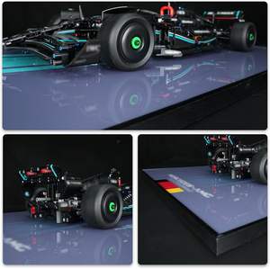 Marco de Fotos Acrílico 1:8 para Decoración de Sala de Estar o <span class=keywords><strong>Entrada</strong></span>, con Bloques de Construcción de Coche de Carreras con Luz, de Alta Definición - Product Image 2