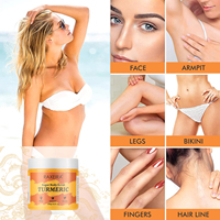 Gommage exfoliant pour le corps et le visage au sucre de curcuma jaune en gros, marque privée, avec hydratation, réduction des taches brunes et éclaircissement de la peau