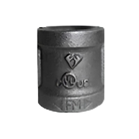 Raccord droit en fonte malléable classe 150 |   Raccord de tuyauterie femelle-femelle conforme à la norme ASTM pour les conduites de gaz naturel et d'eau