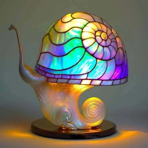 ANYWAY Lampe de nuit en résine 3D, figurine animale fantastique, écologique, décoration de vacances, cadeau pour chambre à coucher, magique - Product Image 6