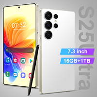 Nouveau Smartphone 5G S25 Ultra avec Grand Écran de 7,3 Pouces, Stylet, 16 Go + 1 To, CDMA LTE, Double SIM, Téléphones Mobiles Débloqués pour Usage Quotidien