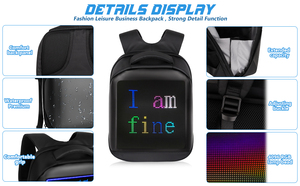 Ba lô học sinh King VisionLed chống nước IP65 với màn hình LED RGB đầy đủ màu sắc, điều khiển bằng ứng dụng, hiển thị đồ họa, dùng cho cửa hàng bán lẻ - Product Image 3