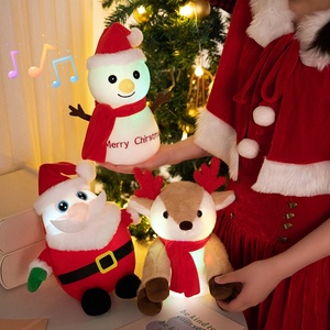 Nouveau Père Noël électronique et bonhomme de neige avec musique et lumières pour anniversaire et Noël - Product Image 6