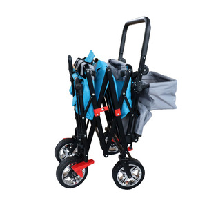 अनुकूलन योग्य फोल्डेबल फोर-व्हील गार्डन टूल हैंडकार्ट्स आउटडोर गतिविधियों के लिए ट्रॉली और हैंडकार्ट्स - Product Image 1