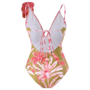 2024 nouveau Design maillot de bain 3D fleur luxe maillots de bain maillots de bain une pièce maillot de bain imprimé maillot de bain <span class=keywords><strong>avec</strong></span> jupe de plage - Product Image 4