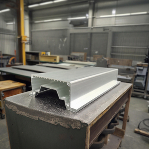 Riel de guía de aleación de aluminio con ranura interior de 12mm en forma de U Borde de riel de ranura de sujeción para perfiles de aluminio en forma de U de 12mm fijos de <span class=keywords><strong>vidrio</strong></span> - Product Image 4