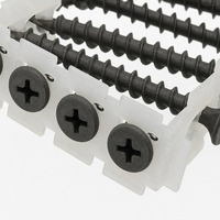 Vis à tête trompette en acier au carbone phosphaté noir, filetage grossier M3.5, vis Phillips pour montants en bois, fourniture directe usine