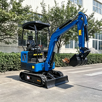 Micro-excavatrice hydraulique de 0,04 m³ pour travaux d'ingénierie municipale, 1,8 tonne