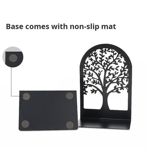 Serre-livres en fer portable Support de <span class=keywords><strong>livre</strong></span> en métal antirouille et enduit de poudre pour organiser les livres dans les salles d'étude et les bureaux - Product Image 2