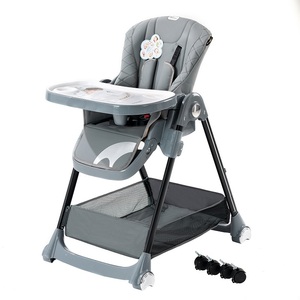 <span class=keywords><strong>Seggiolone</strong></span> Multifunzione Colorato Moderno per Bambini con Ruote, Sedia da Pranzo per Neonati e Bambini - Product Image 1