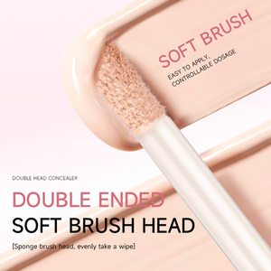 Giá bán buôn chất lỏng đôi đã kết thúc Kem che khuyết điểm với bàn chải mềm đa màu cincealer nền tảng Kem - Product Image 3