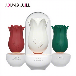 Vibrador con Forma de Flor de Lis para Mujeres, Estimulador de Clítoris y Punto G, Masajeador Romántico para el Clímax, 4 Frecuencias, Recargable por USB - Product Image 1