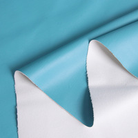 Cuir synthétique PU imperméable de 0,8 mm, cuir verni PU sans plis, cuir synthétique miroir PU pour chaussures et sacs de mode