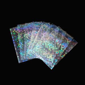 FX 50 protège-cartes transparents holographiques 61x88mm avec fermeture éclair et motif logo pour cartes à collectionner (Penny) - Product Image 1