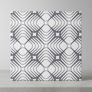 Carreaux de sol en céramique sculptés fins, aspect galets 3D moderne, 40x40cm, antidérapants, émaillés, pour design d'intérieur - Product Image 2