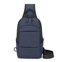 Sac à dos vintage grande capacité, en nylon imperméable avec fermeture éclair, sangle de poitrine réglable, bretelles respirantes, idéal pour l'été