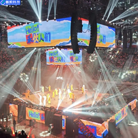 Pantalla LED de Alquiler para Escenarios P3.91, Exterior, 500x500mm, Gabinete de 4000nits, Resistente al Agua, Pantalla de Fondo para Conciertos y Eventos