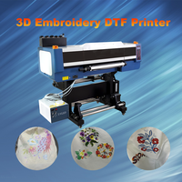 Imprimante DTF à effet 3D TPU UV, broderie en relief, machine à broder, effet de broderie UV DTF pour textiles et tissus, vêtements