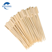 Brochettes en bambou 100% naturelles, écologiques, résistantes à la chaleur, faciles à nettoyer, multifonctions pour barbecue, grillades, fêtes, tailles personnalisées