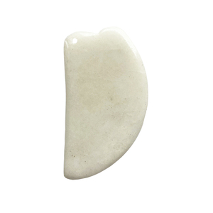 Jadeita <span class=keywords><strong>Gua</strong></span> <span class=keywords><strong>Sha</strong></span>-tablero de masaje personalizado, tablero de masaje para la cara, herramienta blanca Natural - Product Image 5