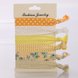 Bijoux de mode, attaches pour cheveux, nœuds élastiques, style décontracté pour femmes, style japonais et coréen, emballage en carton multifonctionnel - Product Image 4