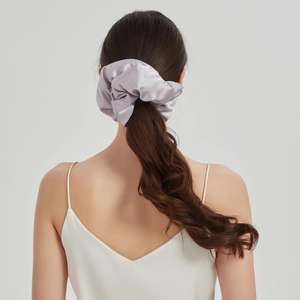 100% 19mm Mulberry Silk <strong>Hair</strong> Tie Oversized Curly <strong>Hair</strong> Accessory Padded Scrunchie Overnight Sleep Large Silk Pillow <strong>Scrunchies</strong> - Product Image 6