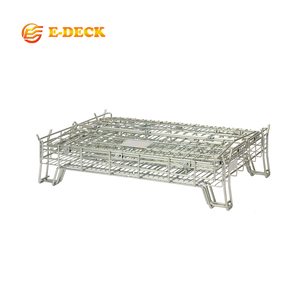 Storage <strong>Folding</strong> <strong>Stackable</strong> Metal Intermediate Bulk Welded Wire <strong>Mesh</strong> Wine <strong>Container</strong> - Product Image 2