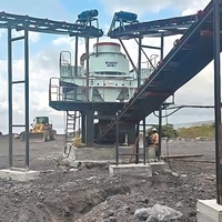 Ligne de production de sable BAICHY Comores 100-150TPH avec concasseur à mâchoires PE600x900, concasseur à cône CH430, concasseur VSI9526 – Vente en gros