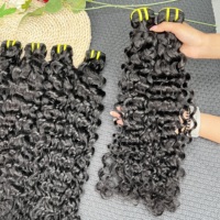 Extensions de cheveux humains 100% non traités, grade 12A, cheveux vierges vietnamiens, cuticules alignées, mèches de cheveux ondulés effet eau