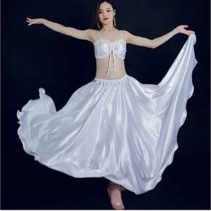 Conjunto de Disfraz de Danza del Vientre Sexy para Mujer, Top y Falda de Poliéster para Espectáculo de DJ, Ropa de Práctica de <span class=keywords><strong>GOGO</strong></span> - Product Image 5