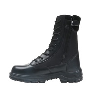 Bottes tactiques personnalisées d'usine, antidérapantes, pour la randonnée, en cuir, anti-choc, résistantes aux perforations pour hommes