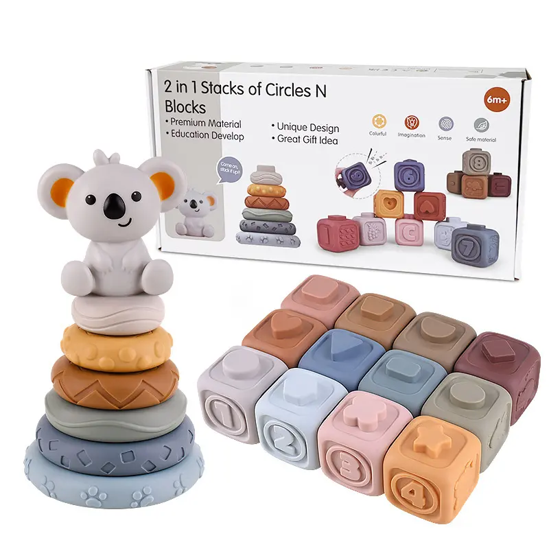 Customize Package Baby Silicon Soft Building