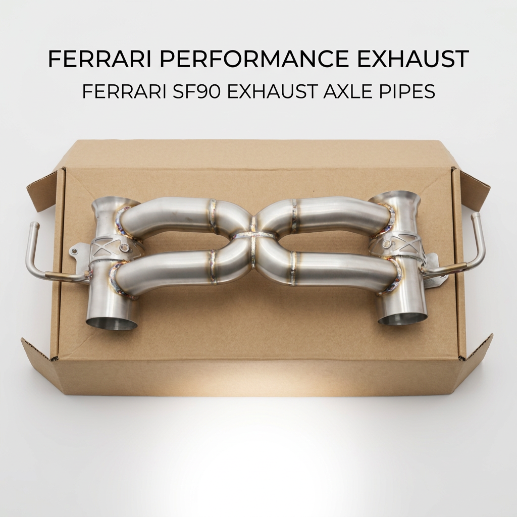 VantaFlow Stainless Steel 304 Axle Exhaust System for Ferrari SF90 4.0T V8 2019+ Racing Car Performance Exhaust Pipes With OEM Valve