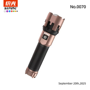 White Laser Flashlight Type C <b>Rechargeable</b> Zoomable Dimmable Aluminum Alloy Hiking <b>Torch</b> High Power Bright Light - Product Image 3