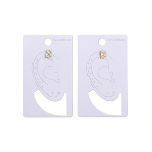 Pendientes de Clip en Forma de W Zt, Acero Inoxidable, Chapados en Oro, Unisex, Joyería de Moda - Product Image 3